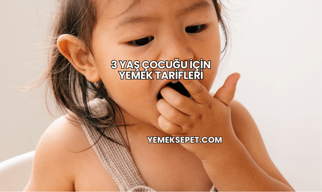 3 Yaş Çocuğu İçin Yemek Tarifleri