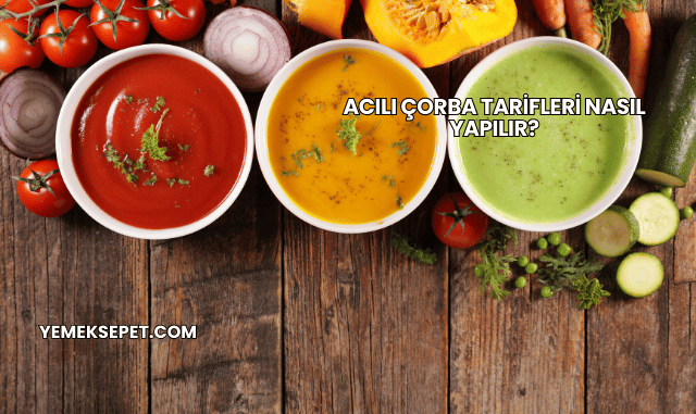 Acılı Çorba Tarifleri Nasıl Yapılır?