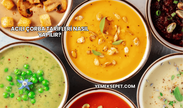 Acılı Çorba Tarifleri Nasıl Yapılır?