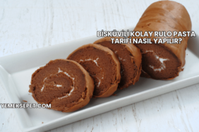 Bisküvili Kolay Rulo Pasta Tarifi Nasıl Yapılır?